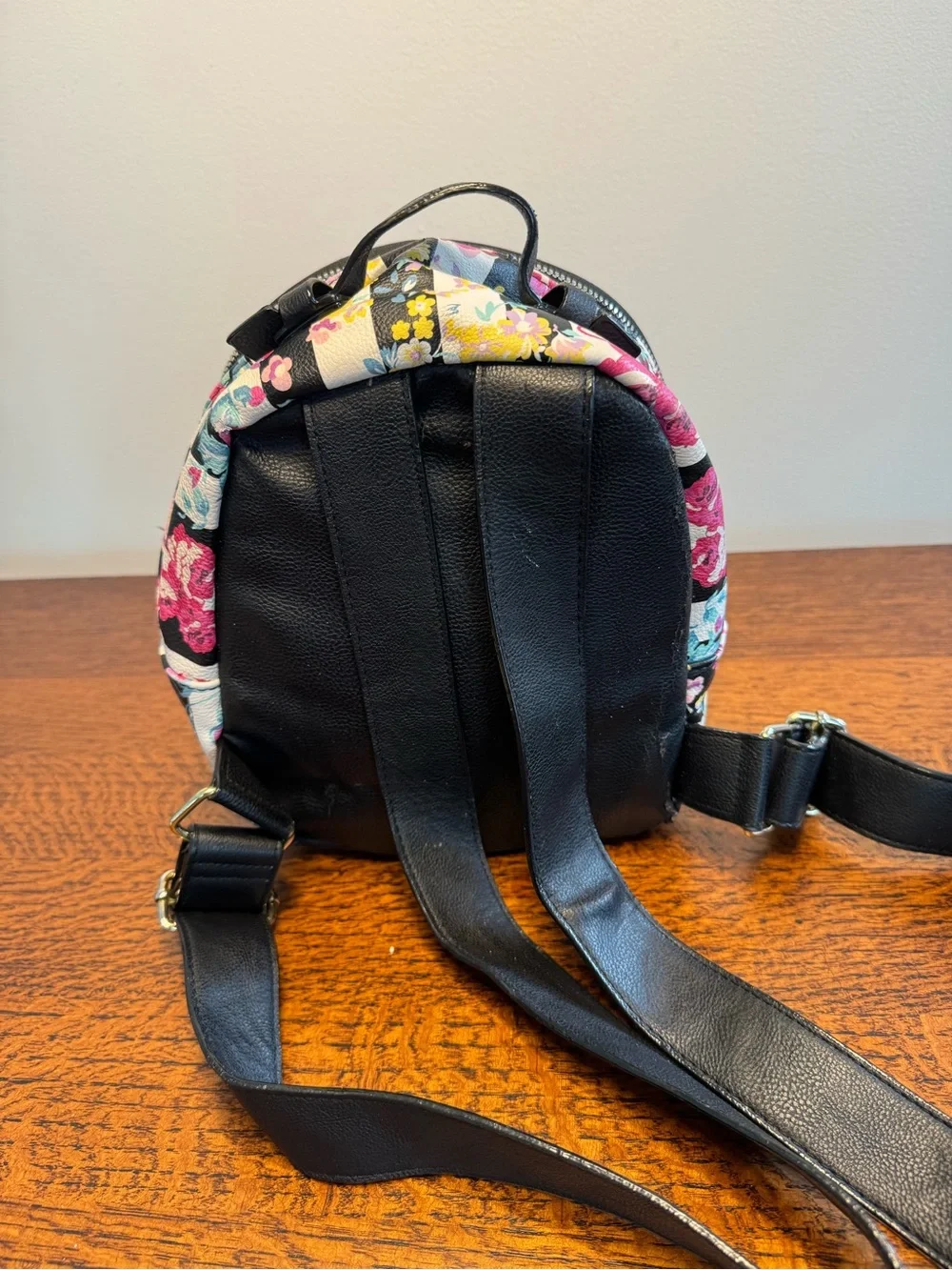 LUV Betsey by Betsey Johnson Quilted Floral Mini Backpack w/Callouts